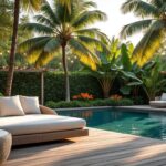 découvrez comment aménager un coin détente idéal entre votre piscine et la verdure environnante pour un espace de relaxation parfait.
