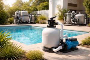 découvrez comment un filtre à sable pour piscine peut vous faire économiser de l'argent en offrant une filtration efficace à moindre coût, comparé aux systèmes coûteux.