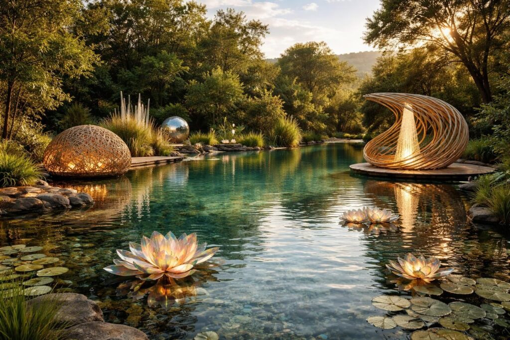 découvrez comment les piscines écologiques intègrent des installations artistiques uniques pour célébrer le festival de l'eau, alliant art et environnement dans un cadre naturel et durable.