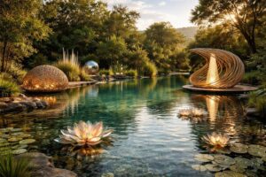 découvrez comment les piscines écologiques intègrent des installations artistiques uniques pour célébrer le festival de l'eau, alliant art et environnement dans un cadre naturel et durable.